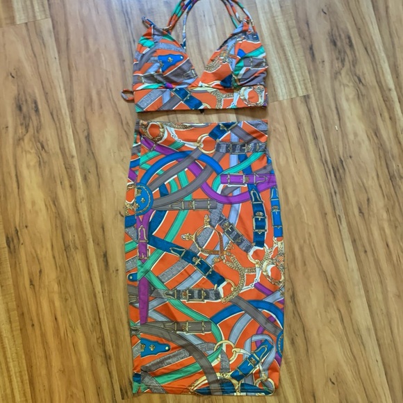 Wow Couture 2 Piece Bikini Top and Skirt - Picture 2 of 14